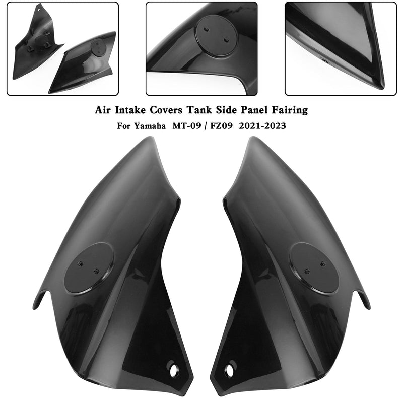 Yamaha MT-09 FZ09 2021-2023 Lufteinlassabdeckungen Tank Seitenverkleidung Verkleidung