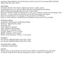 Radiatorbeskyttelsesdeksel beskyttelsesfilm for Honda Rebel CMX 300 500 2017-2024 Black Generic