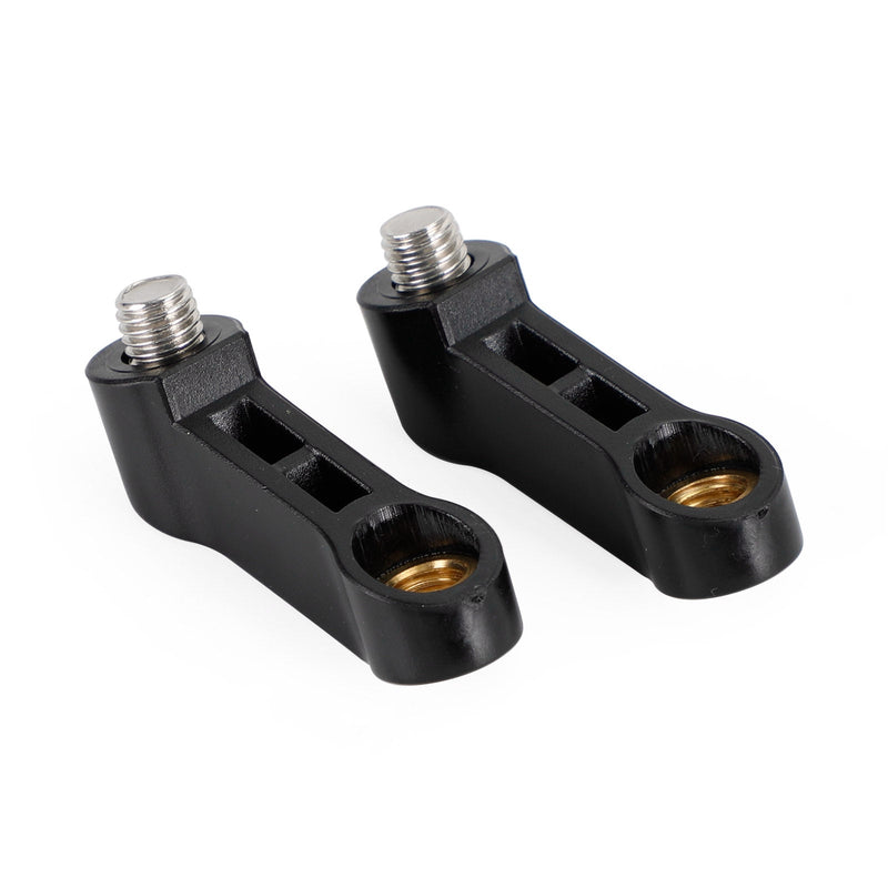 10 mm x 1,5 Motorrad ABS Spiegel Riser Extender Adapter Halterungen Arm rechts Paar