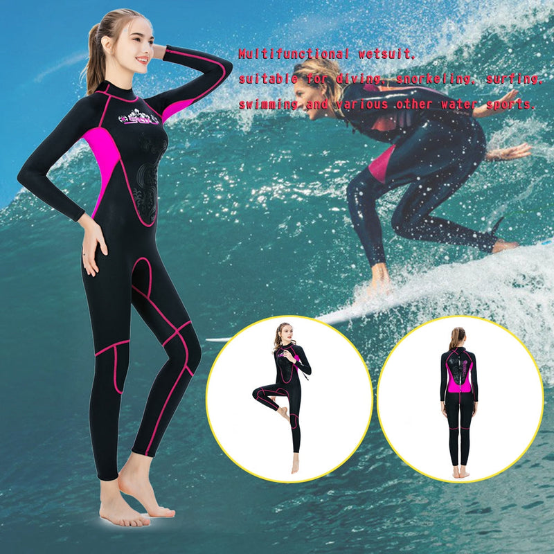 3MM Frauen Neoprenanzug Surfen Tauchanzug Ganzkörper Schnorcheln Triathlon