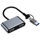 USB3.0 Type-C til Dual 1080P HD-konverter, notebook-udvidelse med samme skærm