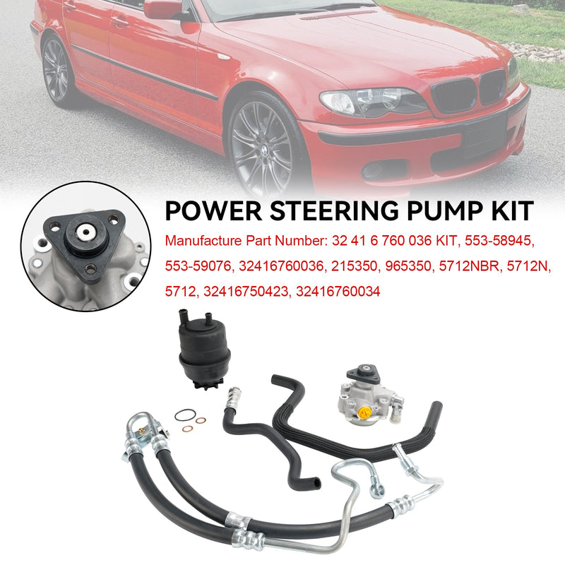 Kit de bomba de direção hidráulica BMW E46 320i 323i 325i 328Ci 328i 330i 2001-2005