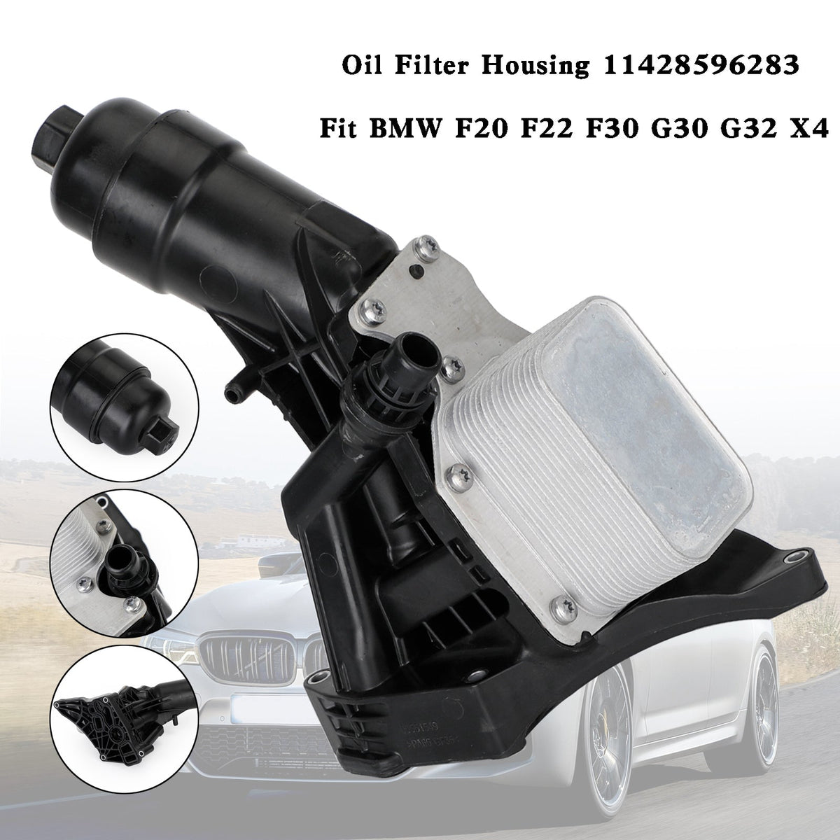 Ölfiltergehäuse-Adapter Für BMW 230i F22 (2017-2022) – Inkl. Kühler, OE-Nr. 11428596283
