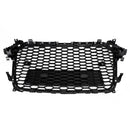 Audi A4 S4 2013-2016 svart glanset RS4 stil mesh frontstøtfangergitter
