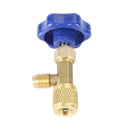 Til R22 R134A R410A gaskølemiddel Ac kantappeventil Flaskeåbner 1/4Sae Blue