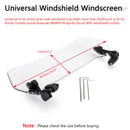 Motorsykkel Justerbar Clip On Windshield Extension Spoiler Vindavviser