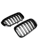 BMW X3 X4 F25 F26 2014–2017 glänzend schwarz Frontstoßstange Nierengitter