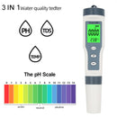 3 in 1 Digital PH TDS TEMP wasserdichtes Wasserqualitätsmesser Tester Test Pen Tool