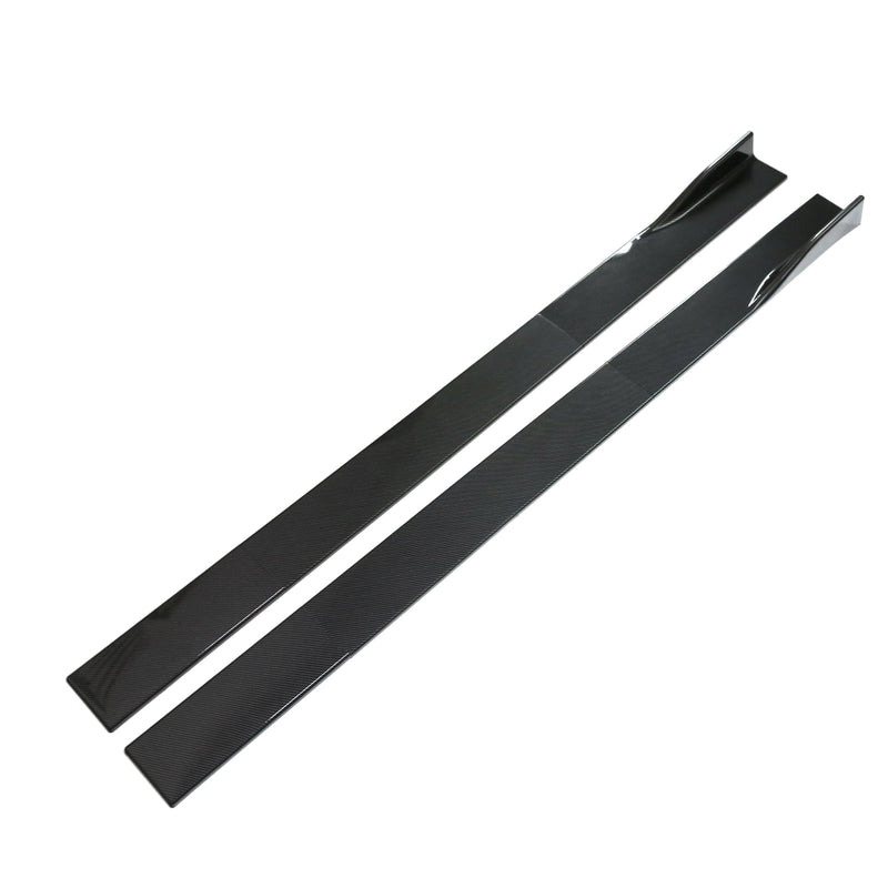 Extensiones de faldón lateral universal de 86,6" Separadores de panel basculante Labio Aspecto de carbono Genérico