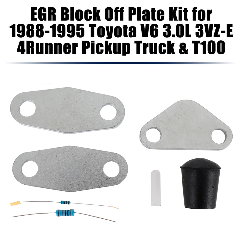 AGR Block Off Plate Kit für 1988-1995 Toyota V6 3.0L 3VZ-E 4Runner Pickup Truck &amp; T100