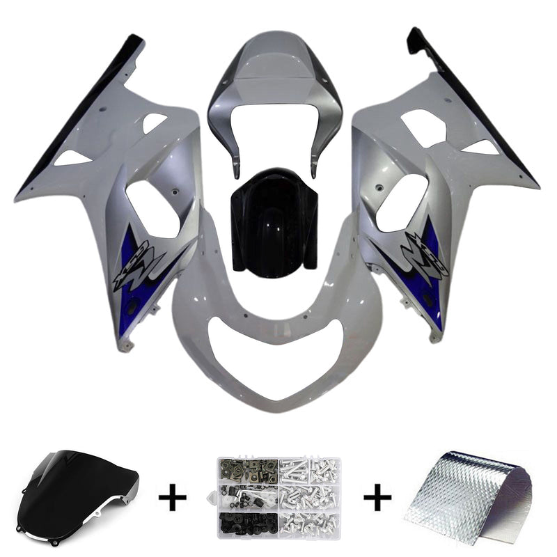 Amotopart Suzuki GSXR1000 2000-2002 K1 K2 kåpa Set Body Plast ABS