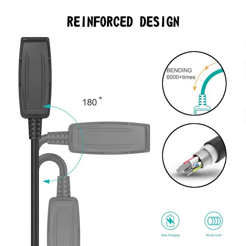 Carregador Cabo de dados de carregamento USB para Garmin Watch Approach G10/S20/Vivomove HR