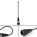 1ks 10W UHF 400-470MHz autorádio krátká gumová anténa PL259 samec