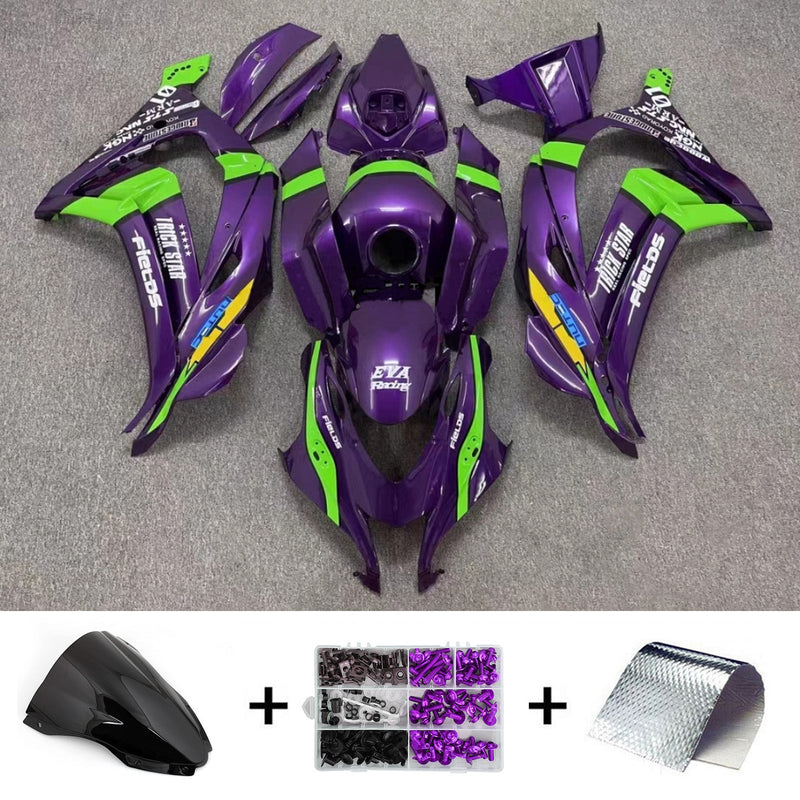 Amotopart kåpa set för Kawasaki ZX10R 2016-2020, kropp, plast, ABS