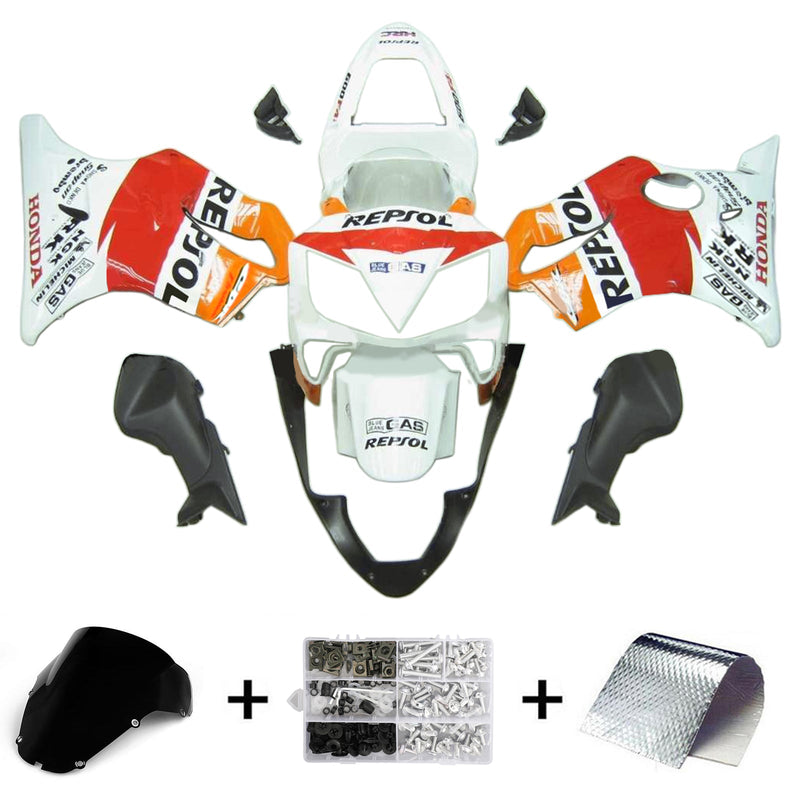 Amotopart Honda CBR600 F4i 2001-2003 Juego de carenado Cuerpo Plástico ABS