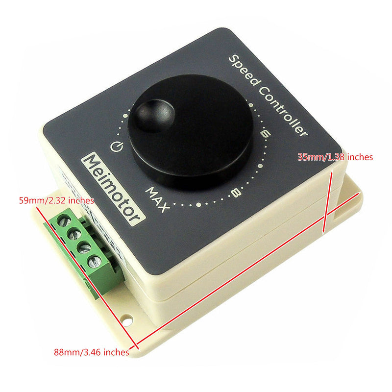 DC 10-60V 10-20A Impulsbreitenmodulator PWM wasserdichte DC Motor Speed Controller