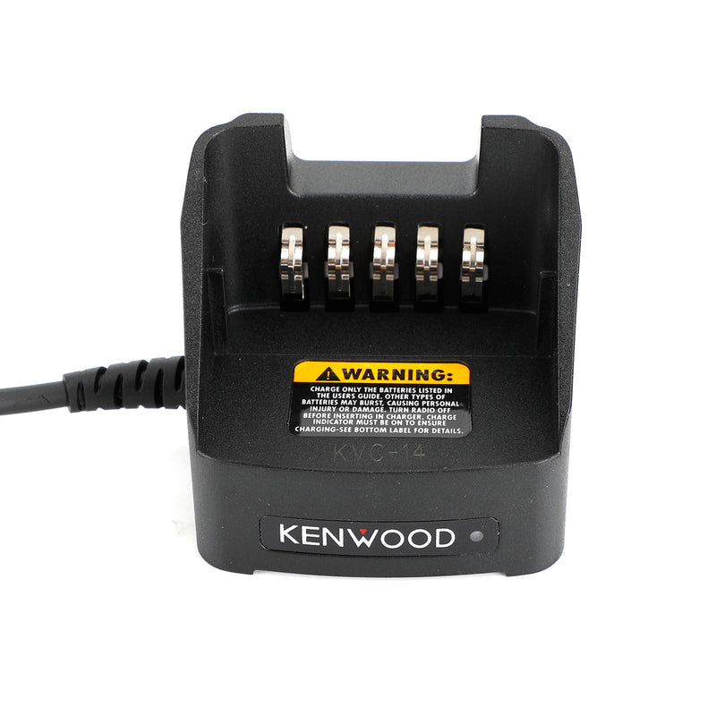 Cargador de batería de coche de 12-24V KVC-14 para radios TK2100 K2140 K2148 K2160 K3178