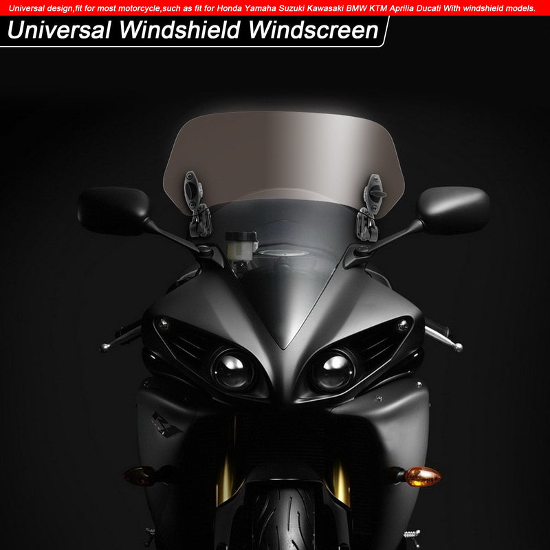 Motorrad verstellbarer Clip auf Windschutzscheibenverlängerung Spoiler Windabweiser