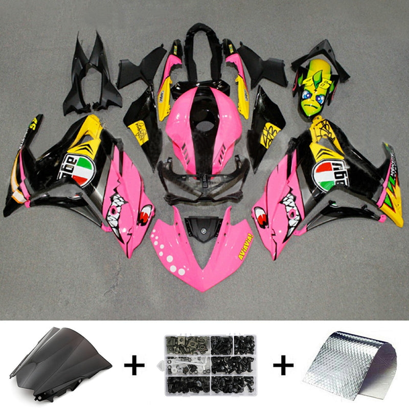 Amotopart Fairing Kit for Yamaha YZF-R3 2014-2018, R25 2015-2017 Karosseri ABS