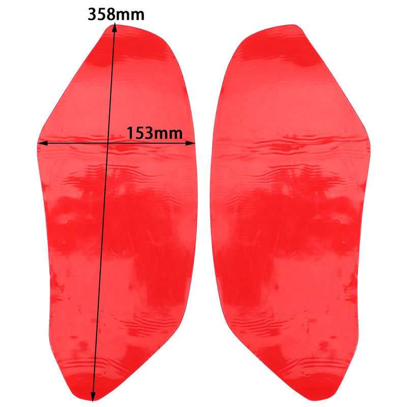 2x sidotankdyna bränsletankskydd för Aprilia RSV4 16-20 gjord av gummi