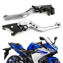Alavanca de freio e embreagem para YAMAHA YZF R3 R25 MT 25 2015-2017 Prata Genérico