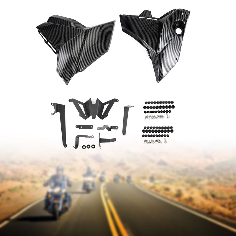 Cubierta lateral de placas protectoras inferiores del motor para Yamaha MT-07 FZ-07 2021-2022 Genérico