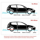 Diffuser Bakvägg Race Stötfångare USA Air Aluminium Bil Svart Universal Avledning Generisk