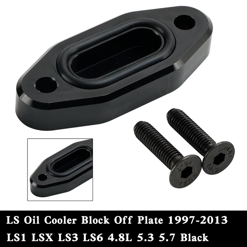 1997-2003 GM LS-serien LSX LS1 LS2 LS3 LS6 LQ4 LQ9 LM7 V8-motorer LS Oljekylare Block Off Plate