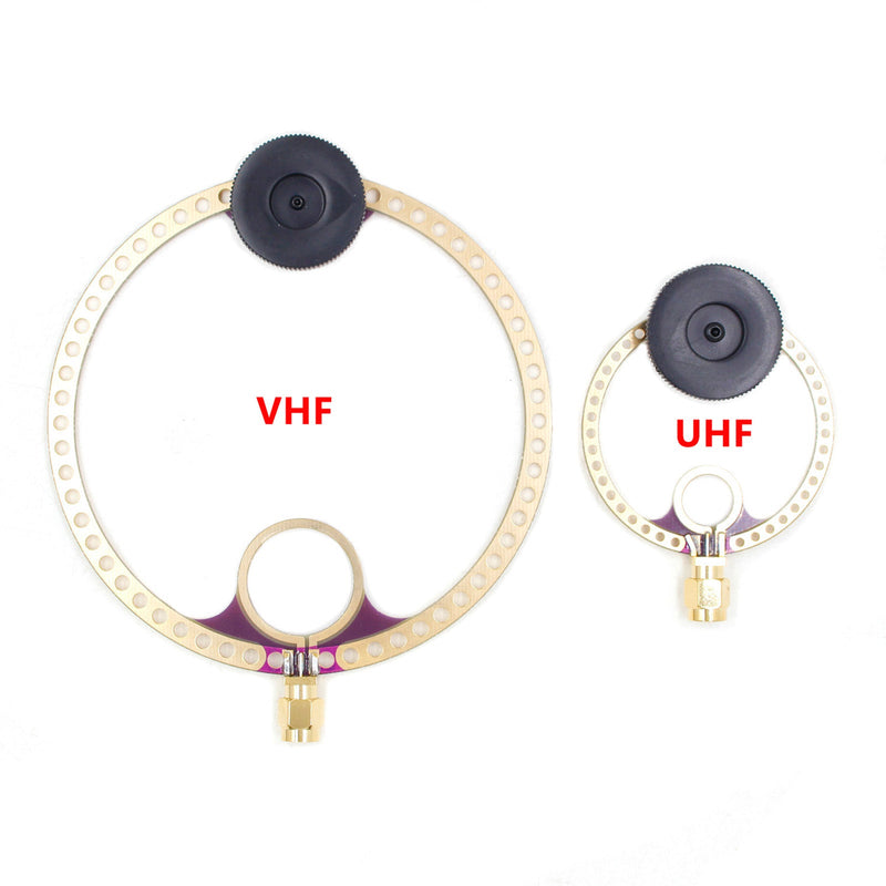 2x Mini antena de bucle Donut VHF UHF FM para receptor de radio HFDY Malahiteam DSP DSP2