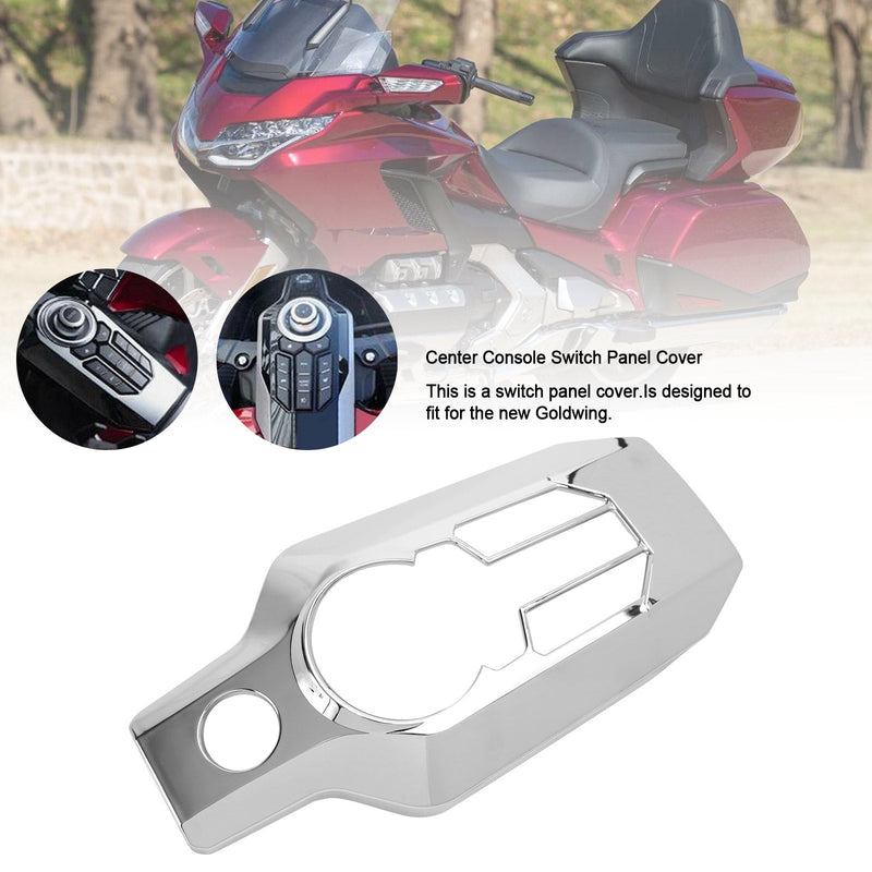 Mittelkonsole Schalterblende Abdeckung Chrom für Honda Goldwing GL1800 2018-2020 Generic