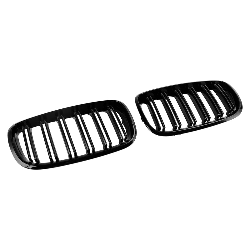 BMW X6 M (E71) 2009-2014 Zderzak przedni Grill nerkowy Grill czarny błyszczący