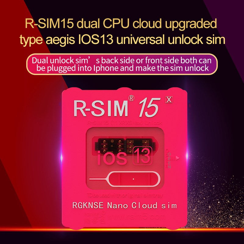 Actualice la tarjeta de desbloqueo Nano RSIM-15 para iPhone 13 Pro X XS Max 8 iOS 14.7