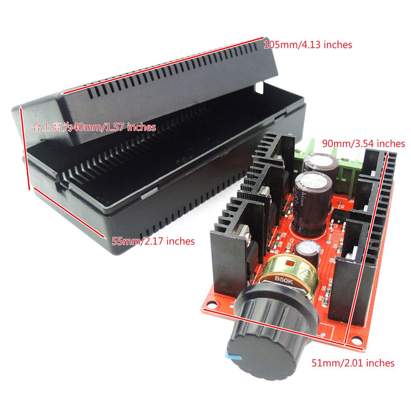 12V 24V 48V 2000W 10-50V 40A DC Controle de velocidade do motor PWM HHO RC Controller