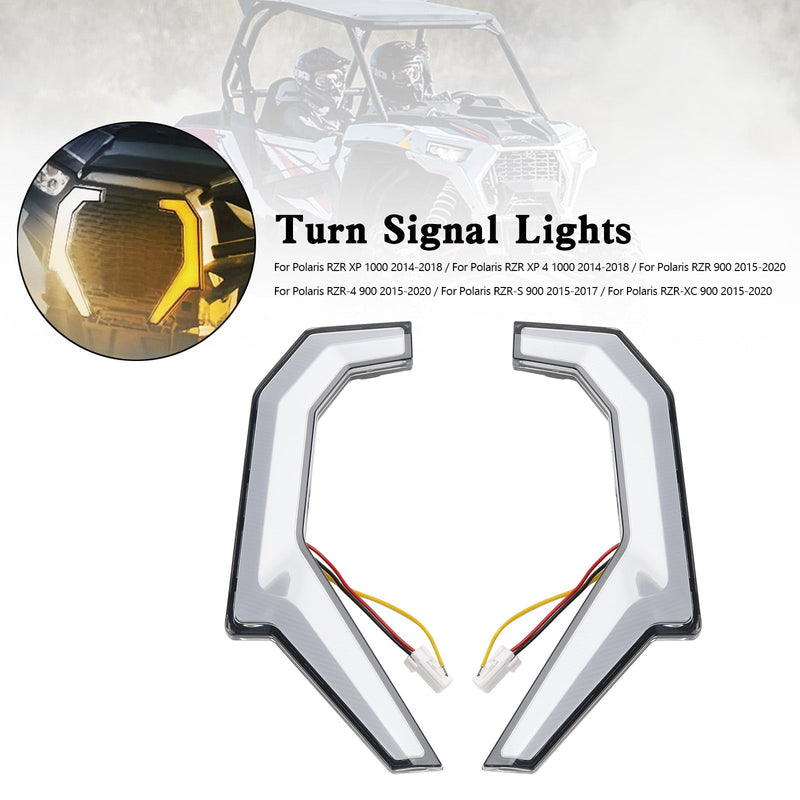 Luzes de acento fang do sinal de volta utv para polaris rzr xp 4 1000/s 4 900 2014-2020