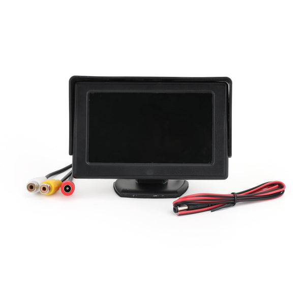 PAL vista trasera HD cámara pantalla Monitor reverso 4,3 "TFT LCD Monitor de coche NTSC