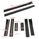 Extensiones de faldón lateral universal de 86,6" Separadores de panel basculante Labio Aspecto de carbono Genérico