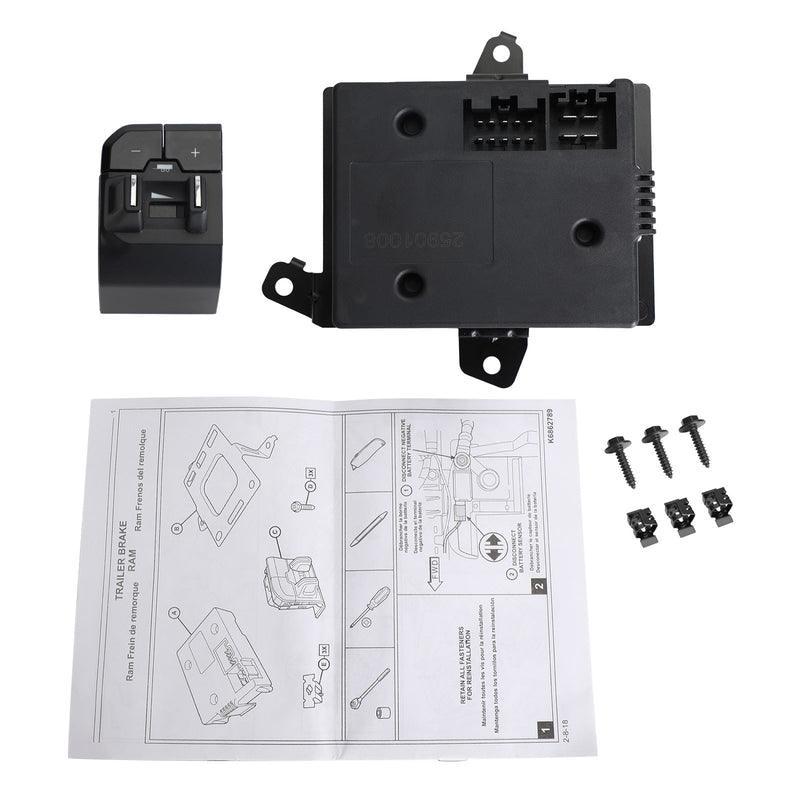 DT Integrated Trailer Brake Controller 82215278AE för Ram 1500 2019-2022 Generic