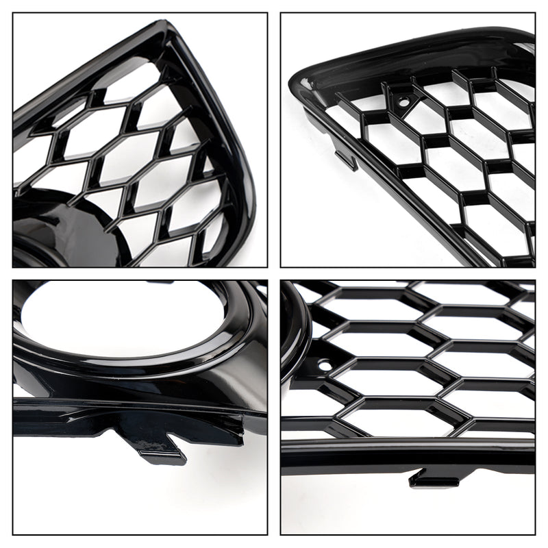 Audi A3 8P 2009-2013 Honeycomb Bumper Front Tåkelys Grill Grille Cover.