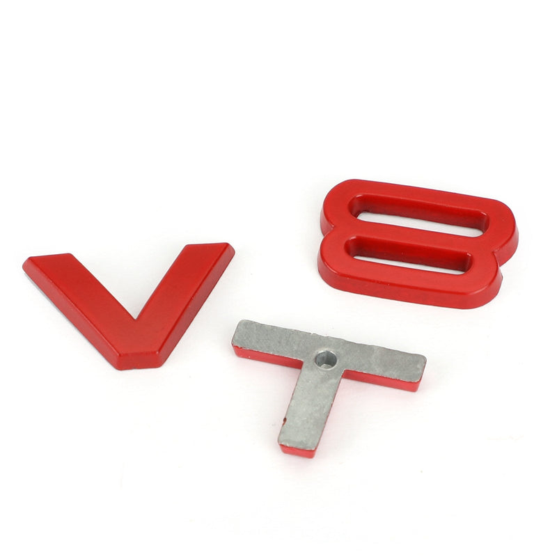 V8T Emblem -merkki Audi A1 A3 A4 A5 A6 A7 Q3 Q5 Q7 S6 S7 S8 S4 SQ5 Red