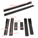 78,7" Extensões de saia lateral universal Painel oscilante Divisores Lip Fibra de carbono Genérico