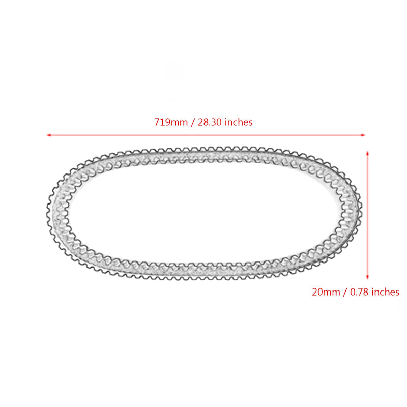 Ekstern drivrem for Honda Spacy 100 BC JF13 2003-2008 Generisk