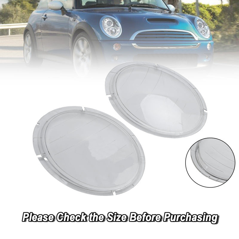 Venstre + Høyre frontlyslinse plastdeksel skall 63126911701 02 For Mini Cooper