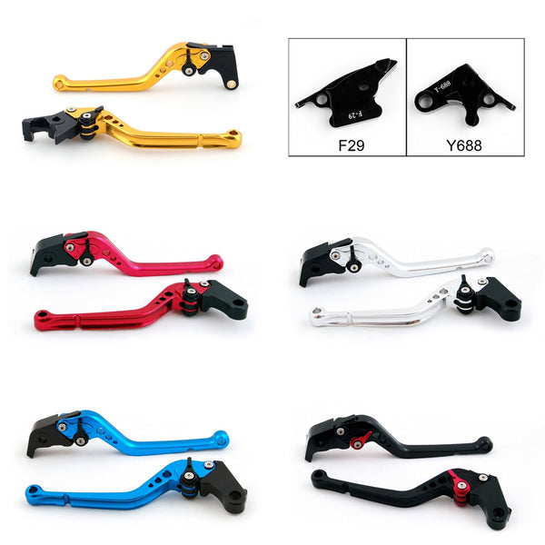 Long Brake Clutch Levers For Honda CBR600RR 03-06 CBR954RR 02-03 Black