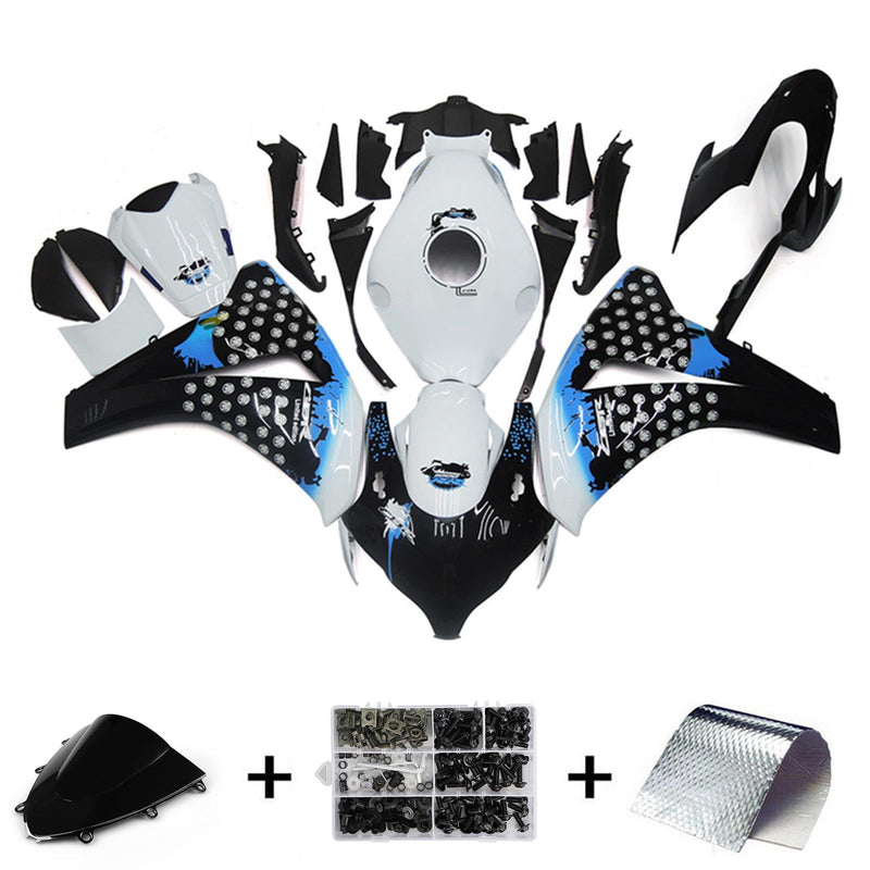 Amotopart HONDA CBR1000RR 2008-2011 KIT CARENAGEM CORPO PLÁSTICO ABS