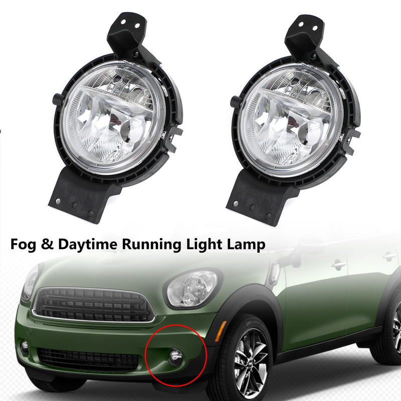 Luz de neblina L&amp;R luz diurna para BMW Mini Countryman R60 2010-2016 genérico