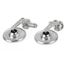 Håndspeil i aluminium 7/8"-1" Sølv Kort styreende 3" runde speil Generelt