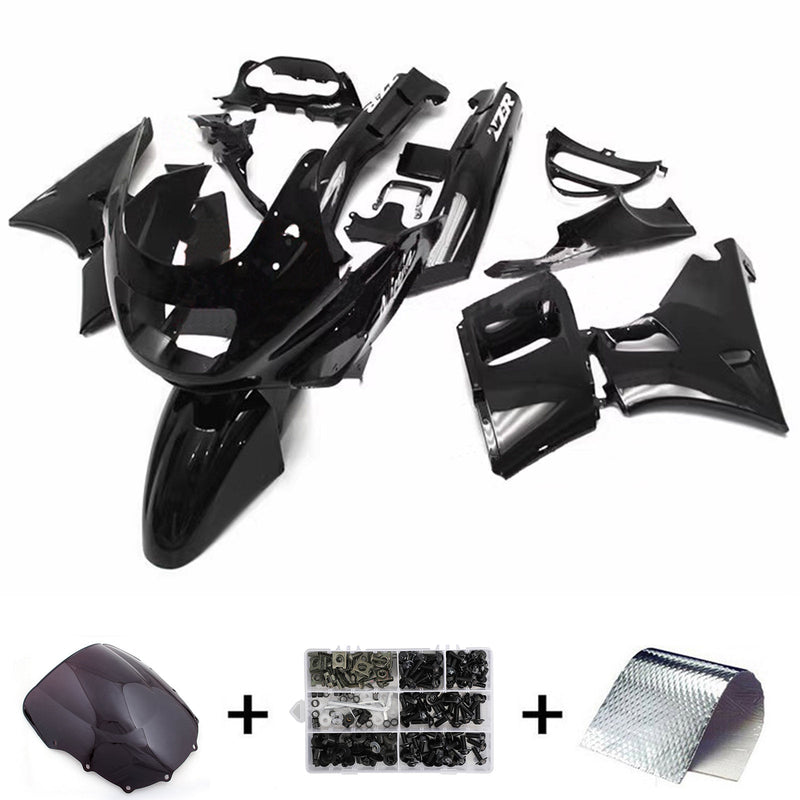 Amotopart kåpa set för Kawasaki ZZR400 1993-2007, ZZR600 1998-2003, kropp, plast, ABS