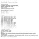 Spojková sada ocel a třecí kotouče vhodné pro Yamaha SR250 G/H/TH TT250 XT250 G/H Generic