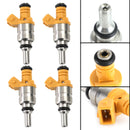 Pacote de 4 injetores de combustível 0K30E13250 adequados para Kia Rio 1.6L L4 2001-2005 FJ640 Genérico