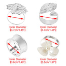 6-12ST Servettringar Blomma Servetthållare Servettspänne